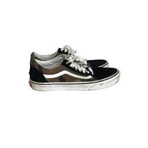 Vans Mens Camo Classic Sneakers Sz. 8.5Men/10 black Women Tie up Skater Sneaker
